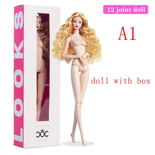 Cuerpo de muñeca articulado marrón claro para muñeca de 11,5 , piezas de repuesto para muñecas BJD 1/6 sin cabeza, accesorios para muñecas, Juguetes DIY(A1 doll