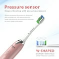 thumbnail image 3 of Wagner & Stern Ultrasonic whitening Toothbrush with Pressure Sensor. 5 Brushing Modes and 4 Intensity Levels with 3D Sliding Control, 8 Dupont Bristles, Premium Travel Case. (Rose Gold), 3 of 5