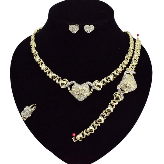 JoeytheJewelryNY HUGS &KISSES xo set hearts gold filled #14
