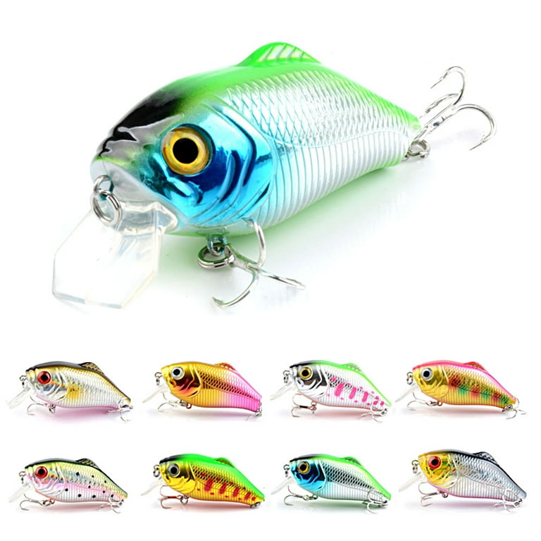Opolski Fishing Lures Baits Tackle with Double Hooks Corrosion-resistant  Widely Used 3D Bionic Eye Fishing Hook Freshwater Saltwater Fishing Lures  for