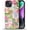 Dream Fruit Pink Nature Collage, variant on Case for iPhone 16, Shockproof TPU Bumper Drop Protection Hybrid 2-Layer Hard Cover Case for iPhone 16-Leaved Lemon