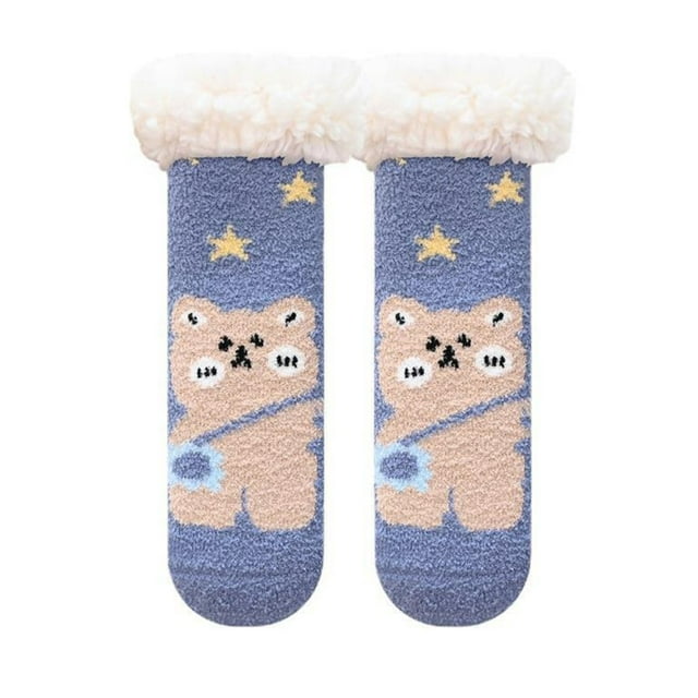 WEAIXIMIUNG Mens Socks Size 10-13 Ankle Rends Baby Slipper Socks Christmas Toddler Fuzzy Socks Warm Non Winter Socks