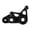 Black, variant on M Buder Motorcycle Front Shock Absorber Brake Caliper CNC Aluminum Alloy Upgrade for Vespa GTS GTV 125 250 300 2023-2024 Silver