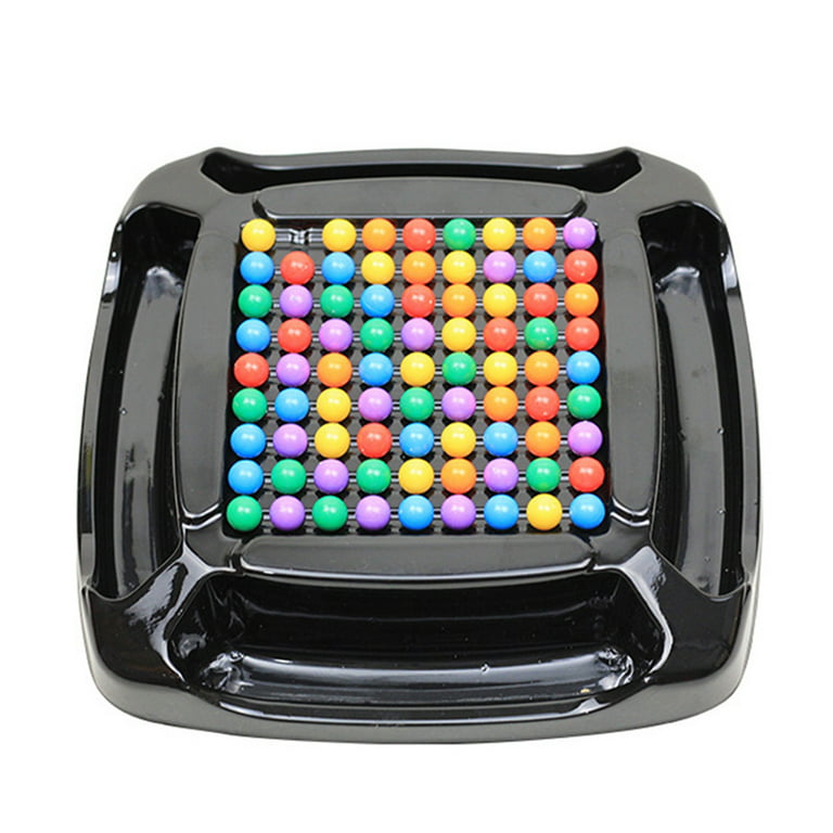 Rainbow Ball Matching Toy Colorful Fun Puzzle Chess Board Game
