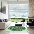 thumbnail image 6 of Ahgly Company Indoor Square Patterned Dark Forest Green Area Rugs, 8' Square, 6 of 6