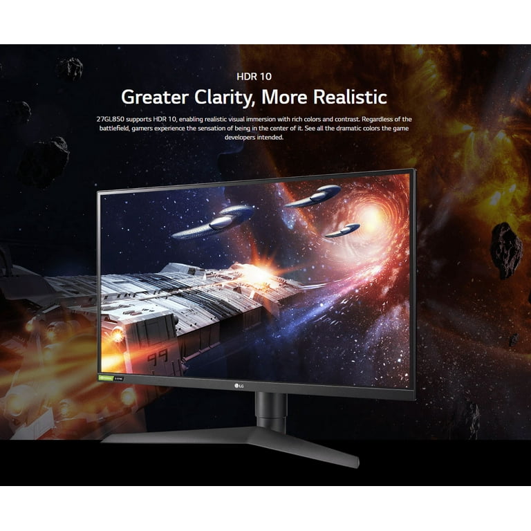 LG 27in. UltraGear 144Hz Nano IPS Gaming Display with 1ms Response Time 