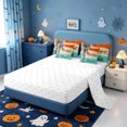 thumbnail image 3 of Manfei Classic Halloween Pumpkin Lantern 7 Pieces Full Size Bedding Sets,Autumn Turkey Print Full Size Bed in a Bag,Reversible, 3 of 7