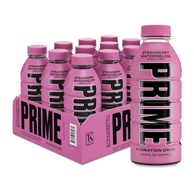 Prime Hydration Sports Drink by Logan Paul &amp; KSI - Strawberry Watermelon 500ml | 12/Case