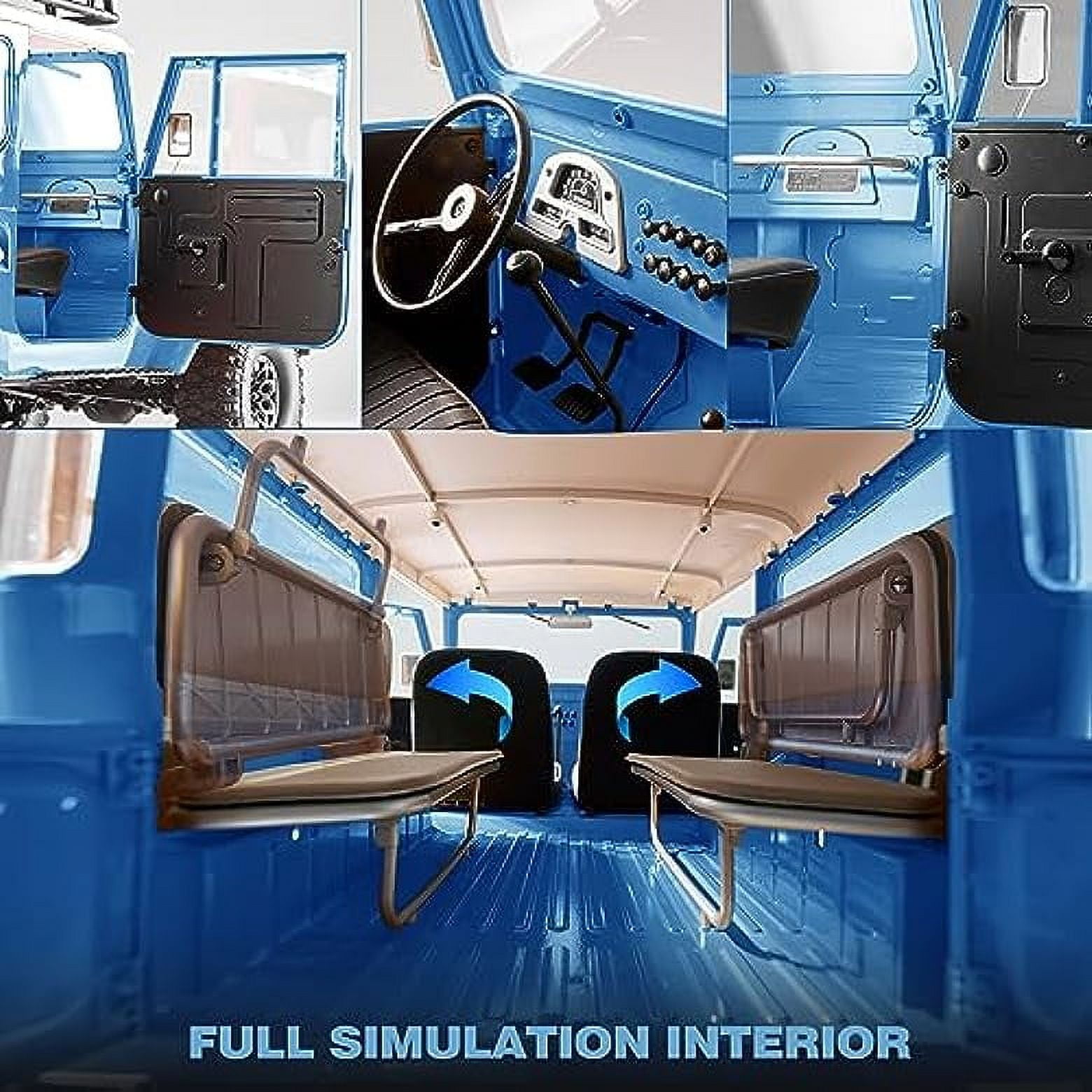 FMS 1/10 FJ40 Toyota Licensed RC Crawler 2.4GHz Off-Road Truck RTR (Blue)