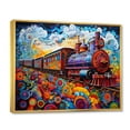 thumbnail image 2 of Designart "Abstract Train curious Journey I" Transportation Floater Framed Wall Art Living Room, 2 of 7