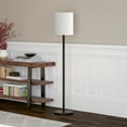 thumbnail image 2 of Henn&Hart 12" Blackened Bronze Metal/Fabric Floor Lamp, 2 of 7
