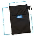 thumbnail image 6 of Crutch Comfort Large Universal Crutch Pouch/Pocket/Bag with Key Clip, Water-Repellent, Black, 6 of 6