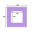 thumbnail image 3 of Light Purple Acid Free 16x16 Picture Frame Mats with White Core Bevel Cut for 8x8 Pictures - Fits, 3 of 4
