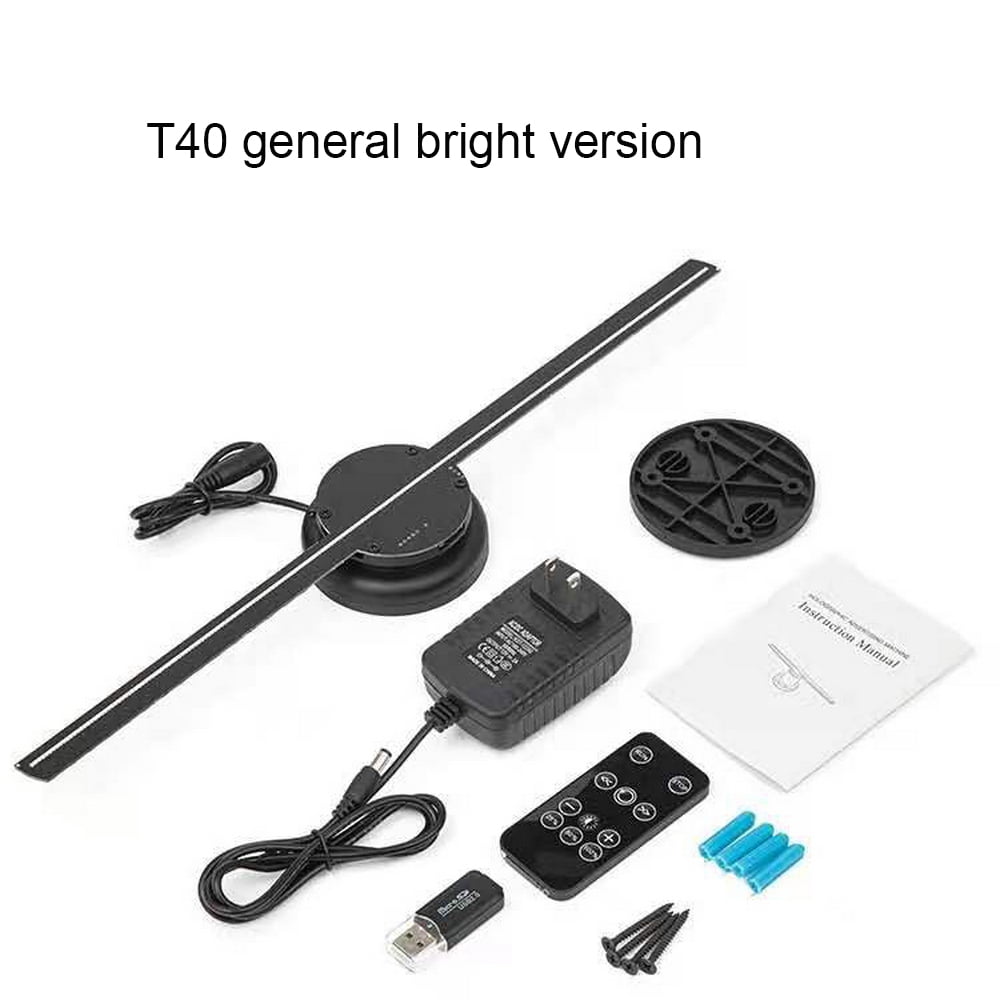 3D Hologram, 3d Fan Hologram Projector Wall-mounted Wifi Led Sign Holographic Lamp Player Remote Advertising Display Support Images And Video Ideal Advertising Tool
