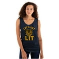 thumbnail image 3 of Hanukkah Menorah Let's Get Lit Tank Top T Shirts Men Women Brisco Brands L, 3 of 5