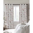 thumbnail image 3 of Flowers Birds Blackout Curtains 96 Inches Long for Bedroom, Farmhouse Botanical Floral Branches Plants Thermal Insulated Room Darkening Black Out Window Curtain Panels Grommet Drapes for Living Room, 3 of 8