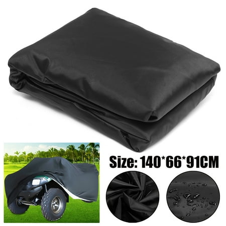 Black Waterproof Riding Lawn Mower Tractor Storage Cover Protecter Outdoor 55.1x26.0x35.8