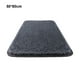 thumbnail image 5 of Yuarrent Alfombrilla impermeable para baño: alfombrilla de fibra elegante y fácil de limpiar para ahorrar espacio para el baño Juegos de accesorios de baño gris 50*80cm, 5 of 6