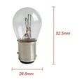thumbnail image 4 of ZHIMAO 10pcs/set Directional Signal High Mount Stop Interior Dome Bulb Transparent Motorcycle Battery Car Brake Light, 4 of 7
