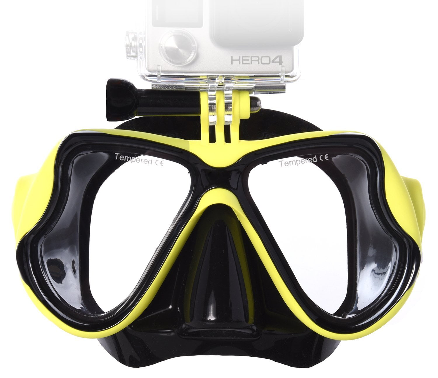 Diving Mask with GoPro Mount for Superior Fit & Visibility Compatible