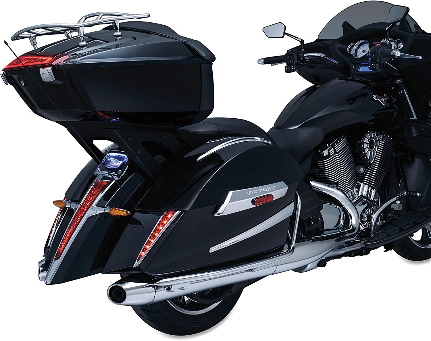 Kuryakyn 6455 Gloss Black Lower Engine Cover - For Harley Davidson Softail 2018-2019