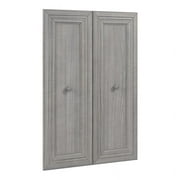 Bestar Versatile 25" Engineered Wood 2-Door Set for Organizer in Platinum Gray