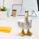 thumbnail image 3 of Dedo medio pequeño pato decoración resina mini pato decoración 15 cm regalo de escritorio creativo, 3 of 7