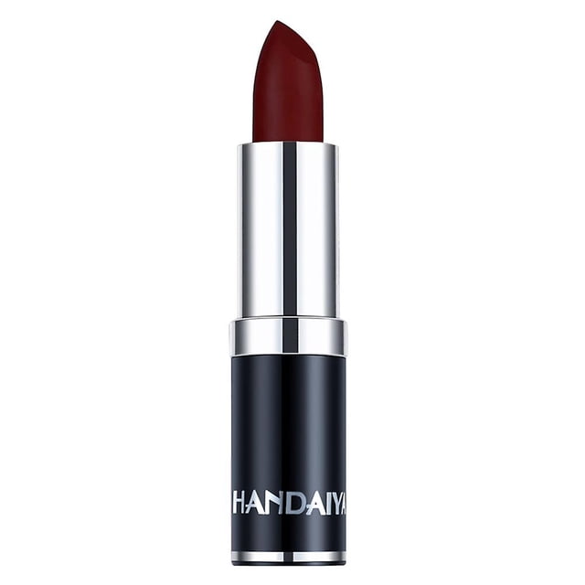 Lápiz labial HUOGUO, impermeable, color calabaza mate con vitamina E