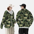 thumbnail image 4 of Cauagu Camouflage Requin pour Protection Solaire Chandail à Capuchon pour Hommes et Femmes, Manches Longues Maillot Dermoprotecteur Pêche Course Séchage Rapide Léger-Grand, 4 of 7