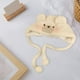 thumbnail image 4 of Gorro de oso de peluche de invierno, de animales de dibujos animados suave para pesca de viaje en motocicleta Blanco Zulema Gorro cálido de felpa, 4 of 8