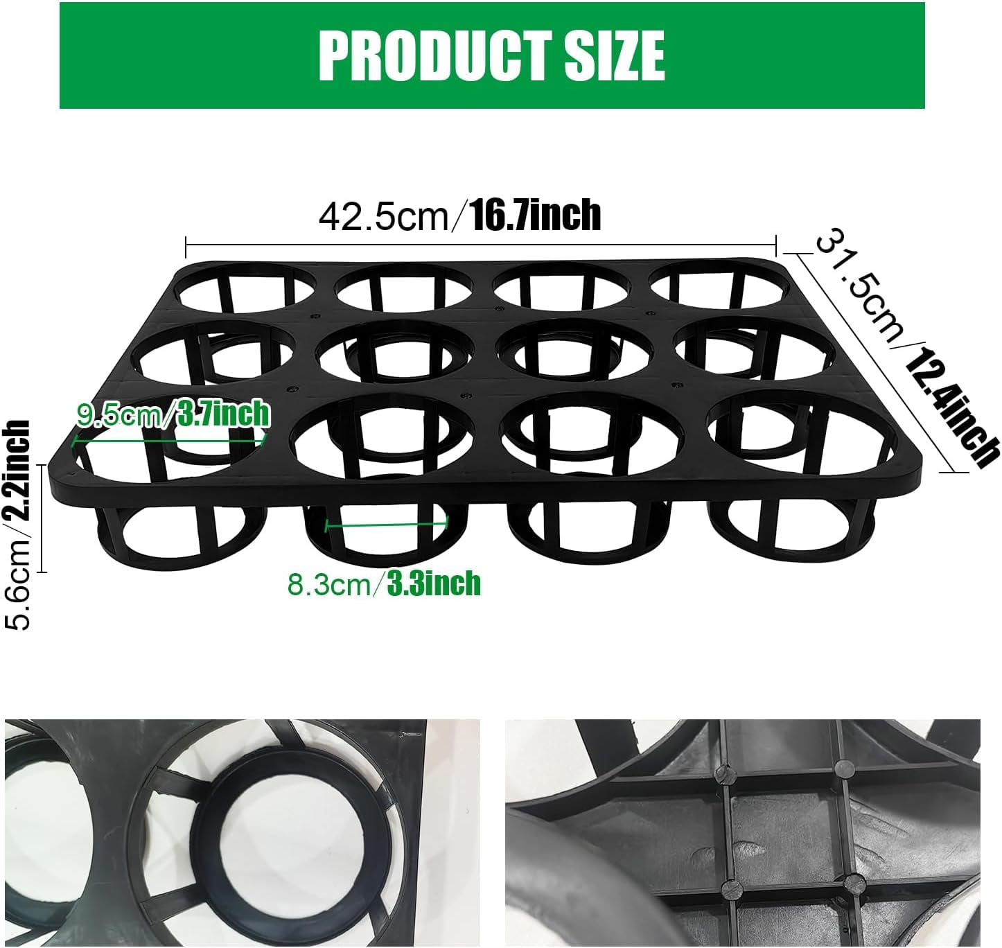 5 Pack 12 Cell Nursery Planter Pots Trays, Plant Pot Lesotho