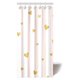 thumbnail image 1 of Cortina de ducha ABPHQTO Decoraciones de rayas blancas rosadas Patrón de confeti de corazón brillante dorado 90x180 cm, 1 of 2