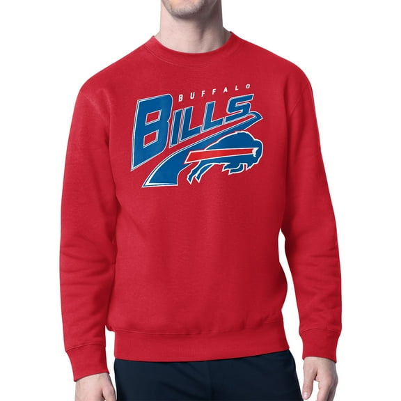 Men's Starter  Red Buffalo Bills Modern Tailsweep Fleece Sweatshirt