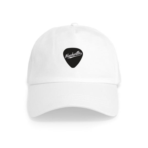 CafePress - Nashville Guitar Pick - Adjustable 100% Brushed Unisex Casual Cotton Baseball Cap, Beige, 1