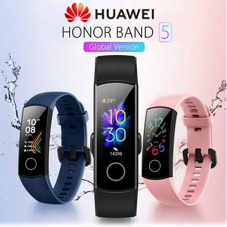 Honor Band 5 Smart Watch bluetooth 4.2 Huawei TruSleep Tracking Phone Locate Heart Rate Monitoring Multiple Sports Modes Wristwatch Sports Bracelet Fitness (Flat Rate Best Way Tracking)