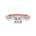 thumbnail image 3 of IGI Certified 2 Carat Cushion Shape Lab Grown Diamond Engagement Ring | 14K Rose Gold | Kimberly Baguette Side Stone Diamond Ring | FG-VS1-VS2 Quality Friendly Diamonds, 3 of 6