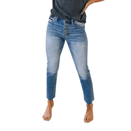 2DXuixsh Pants for Women Size 16 Pants for Women Women s Retro Washed Jeans with White Wool Trim Jeans Trousers Cropped Jean Jacket Women Women s Pants Polyester Cotton Blue L