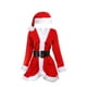 thumbnail image 5 of Disfraz de Papá Noel de Navidad para mujer, traje de talla única con cinturón para escenario, adolescentes, niñas y adultos, 5 of 6