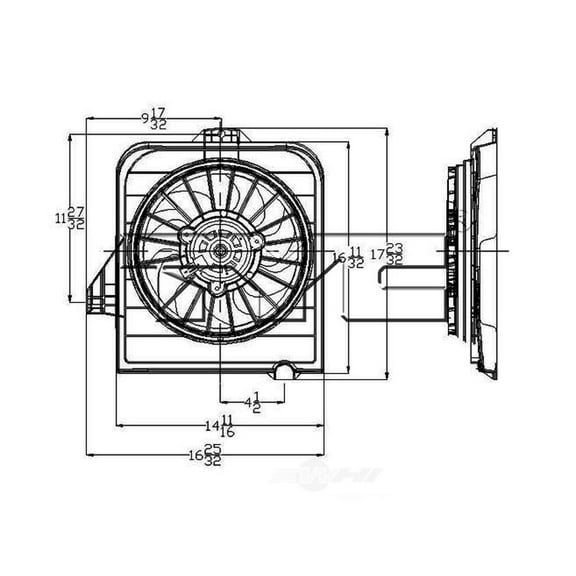 Engine Cooling Fan Assembly Fits 2003 Chrysler Town & Country