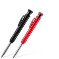 thumbnail image 1 of Solid Carpenter Pencil Set Woodworking Tools Mechanical Built-in Sharpener For Scriber Wood Floor Metal Marking Drawing Tool 2pcs-red black pen, 1 of 6