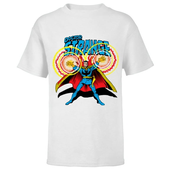 Marvel Doctor Strange Retro Comic Art - Short Sleeve T-Shirt for Kids - Customized-White