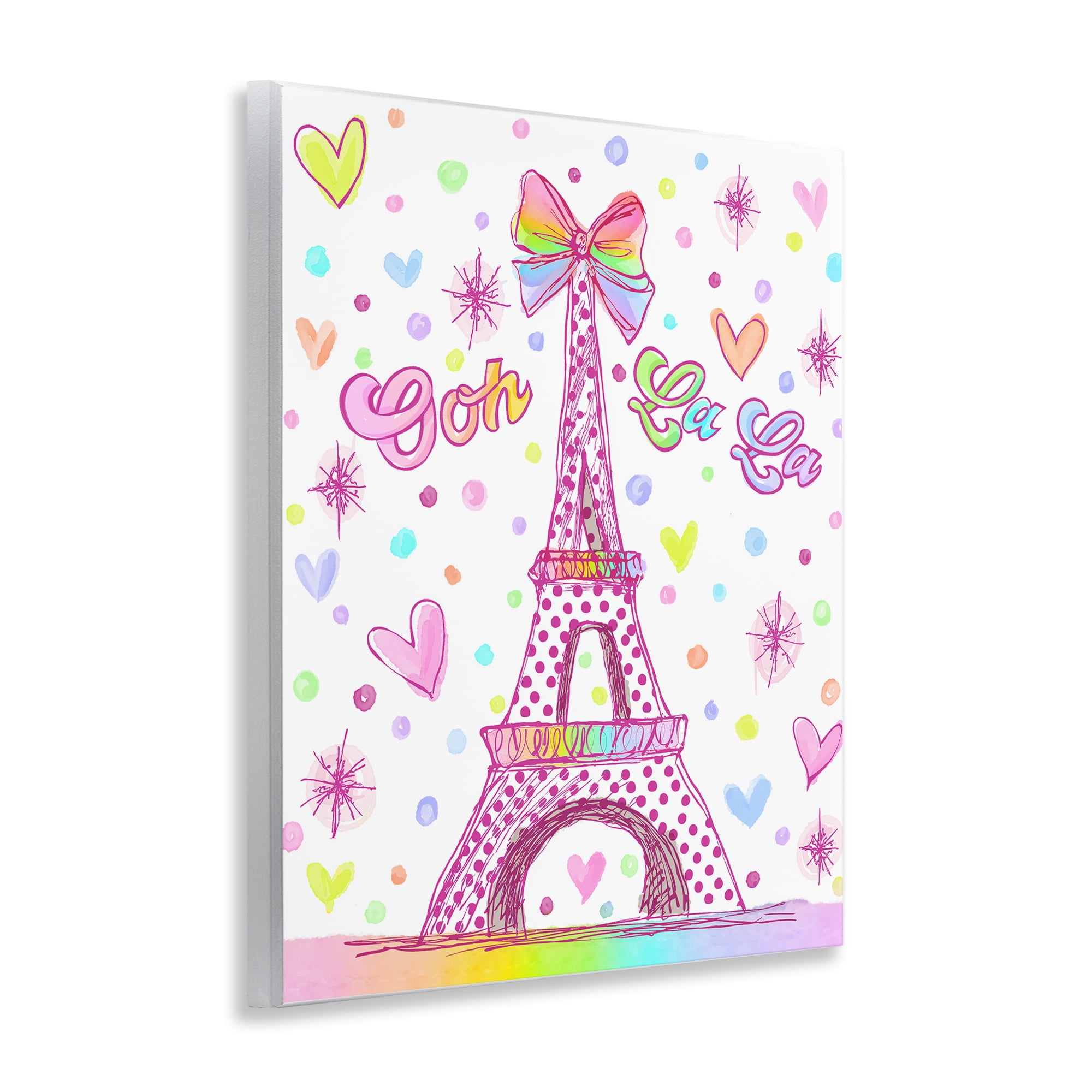 Stupell Industries Bright Pastels Eiffel Tower Wall Plaque Art, design by Jess Stempel