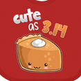 thumbnail image 4 of Inktastic Cute As 3.14 Pi Day Pumpkin Pie Pun Boys or Girls Baby Bib, 4 of 4