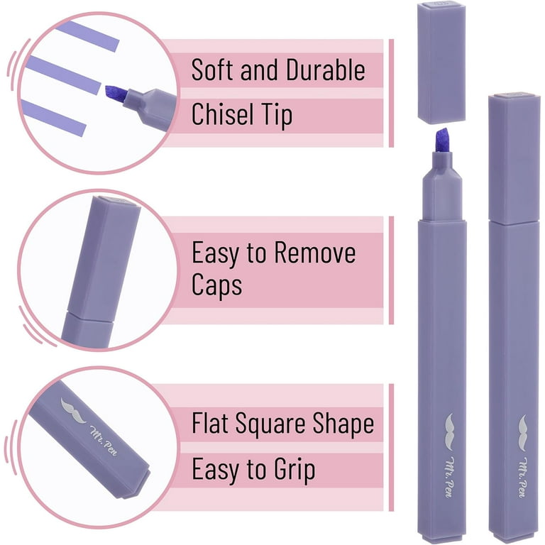 Mr. Pen Aesthetic Highlighters, Chisel Tip, 8 Pack photo 3
