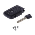 thumbnail image 4 of 2 Buttons Remote Smart Car Key Case Cover For Toyota Prius Corolla Verso Toy43 Uncut Blade--, 4 of 5