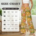 thumbnail image 7 of Psesaysky Women's Wide Leg Pants Hippie Floral Print Summer Capri Palazzo Loose Casual Flowy Sweatpants Baggy Slacks with Pockets, Size S, 7 of 7
