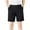 Black, variant on Kilaqueen Men's Cotton Shorts Pleated Front Button Casual Business Work Twill Chino Golf Shorts Summer Stretch Dress Short Pants with Pockets