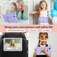 thumbnail image 5 of for Samsung Galaxy Tab A9 8.7" (2023) SM-X110/X115 Kids Case with 3D Butterfly Stand & Pencil Holder, Tablet Case with Adjustable Shoulder Strap, Anti-Scratch Shockproof Protective Cover, Purple+Beige, 5 of 6