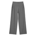 thumbnail image 6 of Ovbmpzd Petite Womens Yoga Pants Ladies Straight-Leg Gray Leggings Long Mid Waist Casual Leggings,S, 6 of 6