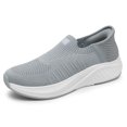 thumbnail image 1 of Zapatillas de deporte de punto para hombre Zapatos casuales para caminar Zapatillas de deporte manos libres Zapatos deportivos al aire libre, 1 of 9